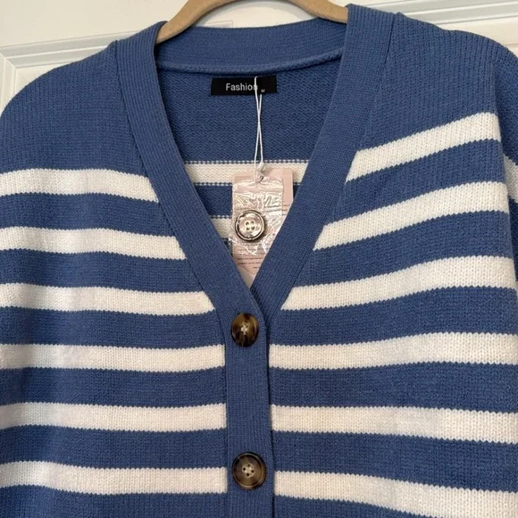 NWT Striped Cardigan - Picture 3 of 5